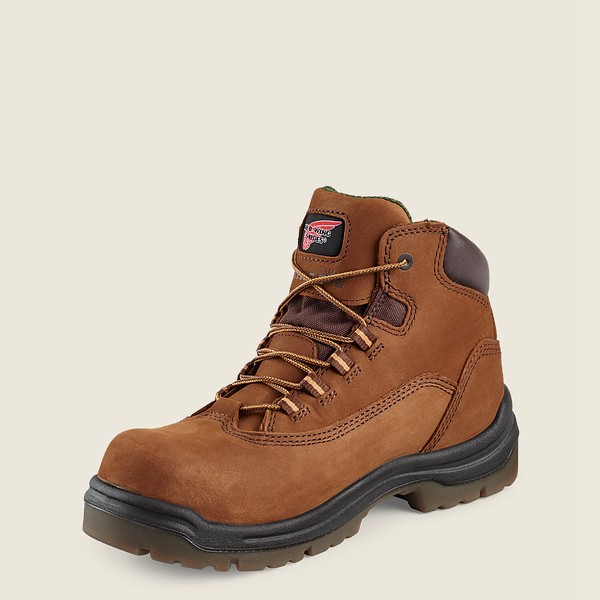 Red Wing Womens King Toe® - 5-inch Waterproof Safety Toe - Work Boots Brown - 1920QTXGL